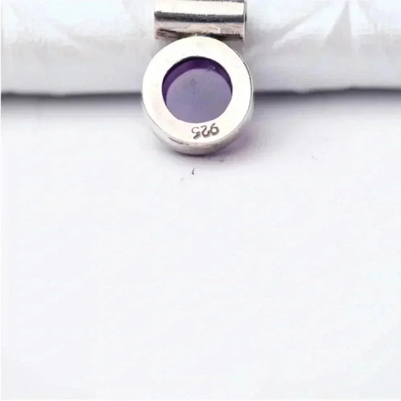 Dazzling VINTAGE Amethyst Pendant Sterling Silver Gorgeous Little Star - Picture 9 of 16